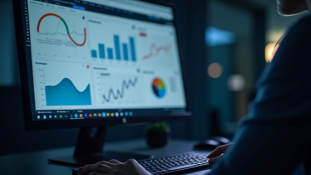 Kompiuterio ekranas su finansinėmis ataskaitomis ir suderinimo duomenimis